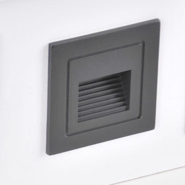 Oprawa schodowa Q6 szara kwadratowa 6 cm IP44 LED Goldlux