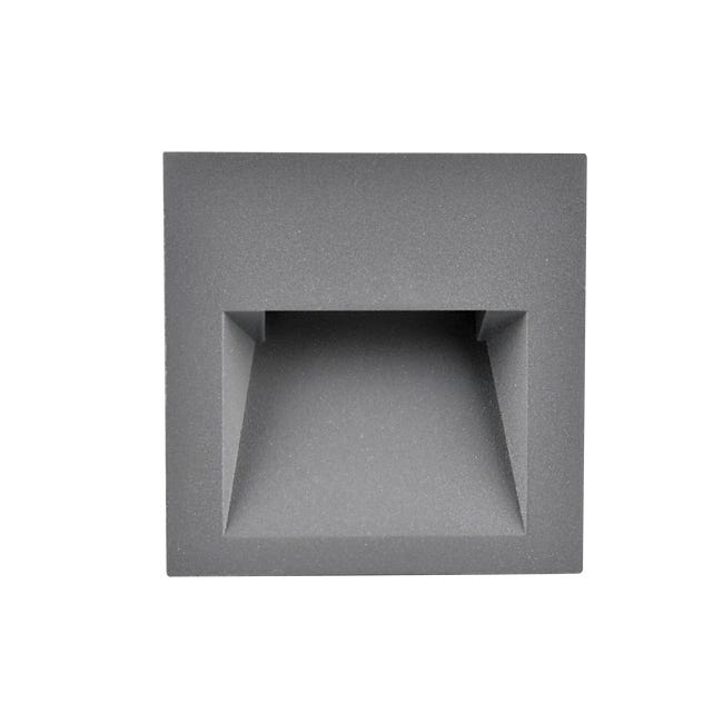 Oprawa schodowa Q7 szara kwadratowa 9 cm IP44 LED Goldlux