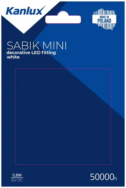 Oprawa schodowa SABIK srebrna kwadratowa LED KANLUX