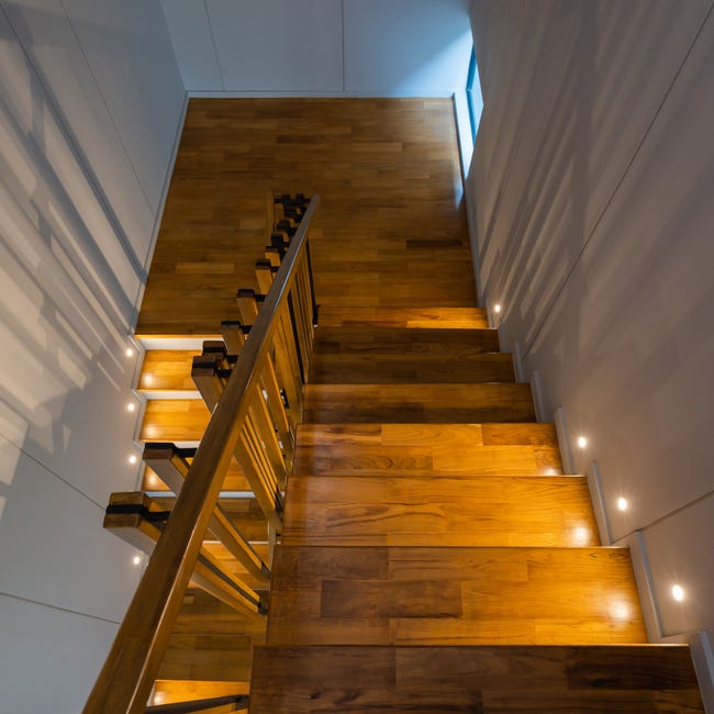 Oprawa schodowa biała IP20 30 lm LED DPM