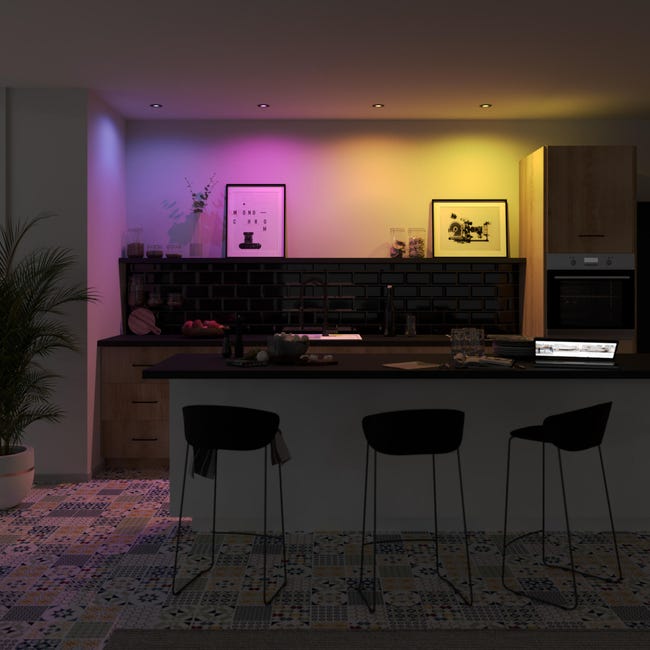 Oprawa stropowa Bama czarna GU10 RGB Inspire