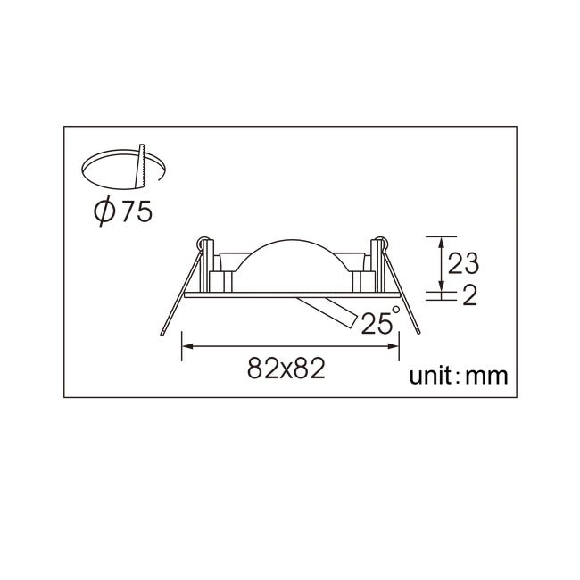 Oprawa stropowa Clane nikiel GU10 Inspire