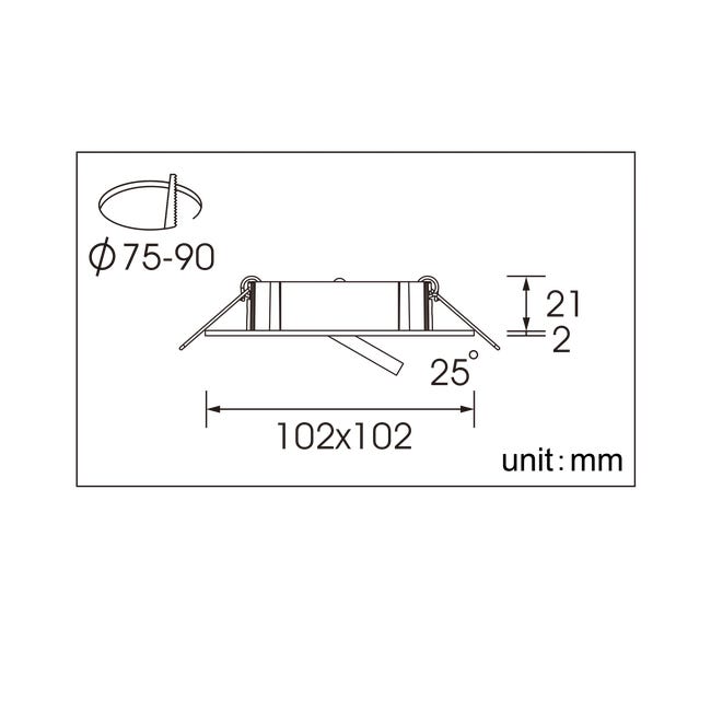 Oprawa stropowa Davia czarna GU10 Inspire