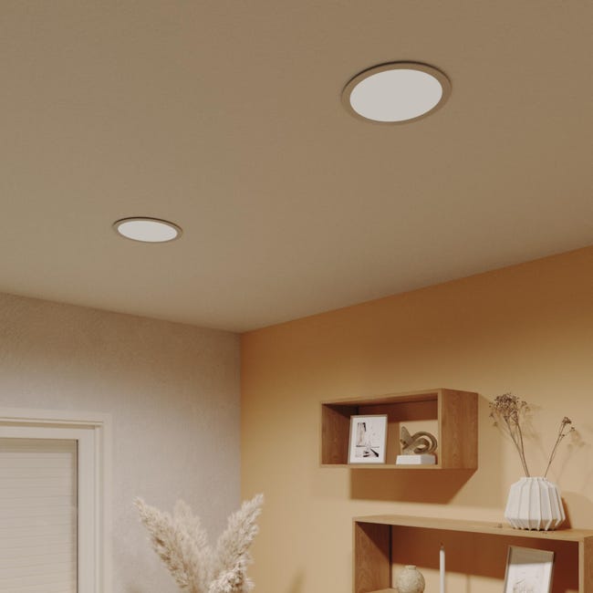 Oprawa stropowa Enki Extraflat biała 3100 lm RGBW IP44 LED INSPIRE