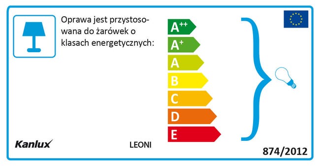 Oprawa stropowa LEONI O-SR srebrne szkło KANLUX