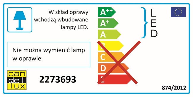 Oprawa stropowa LUSTRO IP20 śr. 12.5 cm szklana LED CANDELLUX