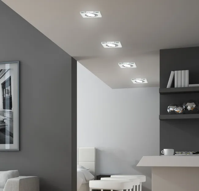 Oprawa stropowa LUSTRZANE SZKŁO KWADRATOWE CANDELLUX