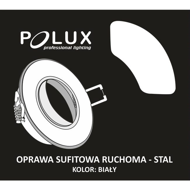 Oprawa stropowa OPIN biała okrągła POLUX