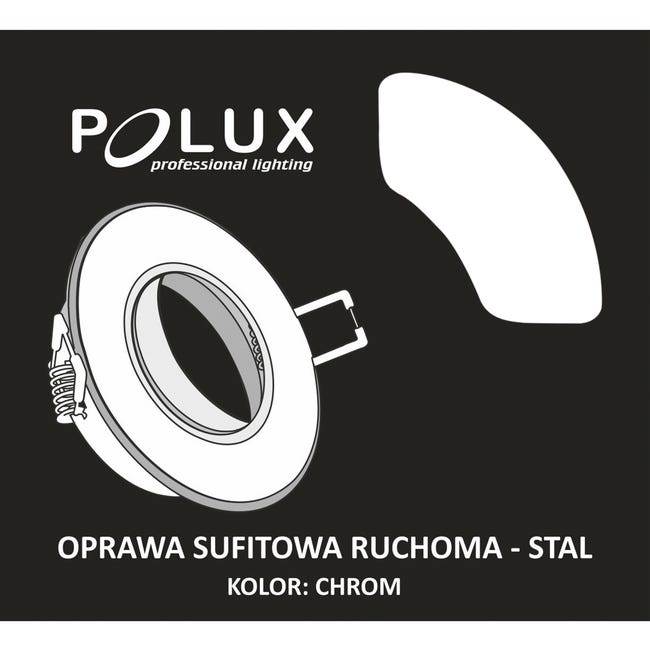 Oprawa stropowa OPIN chrom okrągła POLUX