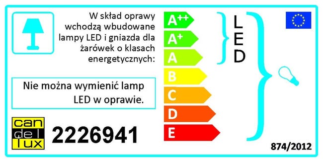 Oprawa stropowa SS-23 okrągła biała GU10 + LED CANDELLUX