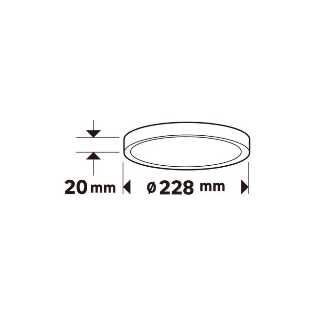 Oprawa stropowa Sanoa czarna LED Inspire