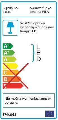 Oprawa stropowa downlight Pila 21.5 cm biała 2000 lm LED