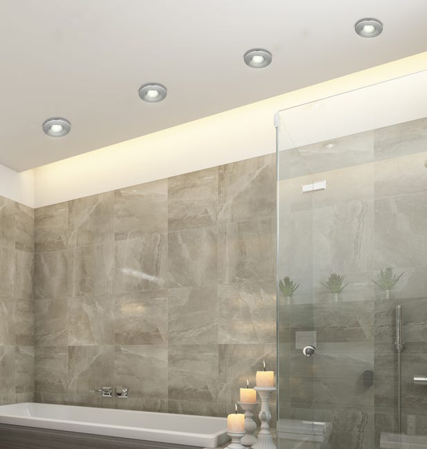 Oprawa stropowa hermetyczna SH-06 IP65 nikiel GU5.3 CANDELLUX
