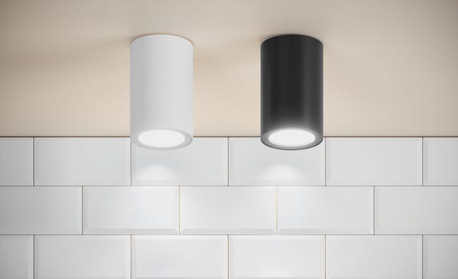 Oprawa stropowa natynkowa FARO IP65 czarna okrągła GU10 LIGHT PRESTIGE