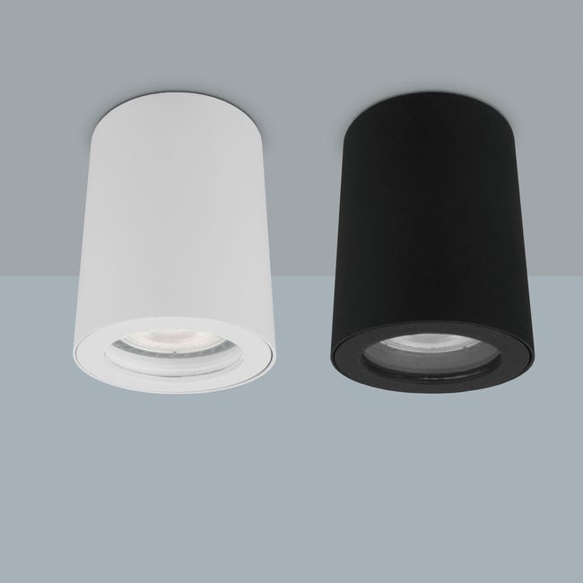 Oprawa stropowa natynkowa FARO IP65 czarna okrągła GU10 LIGHT PRESTIGE