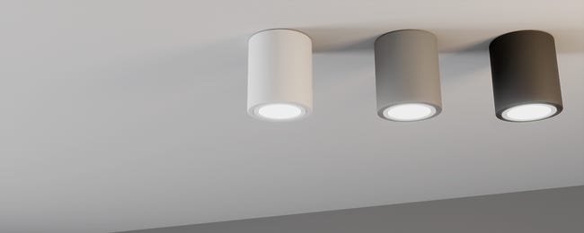 Oprawa stropowa natynkowa JUPITER śr. 10 cm biała E27 POLUX