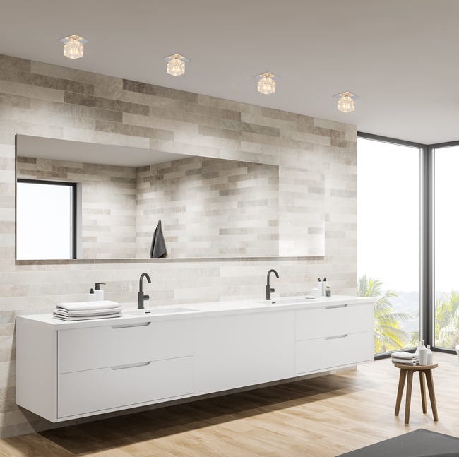 Oprawa stropowa natynkowa KRYSZTAŁ SK-12 chrom G4 CANDELLUX