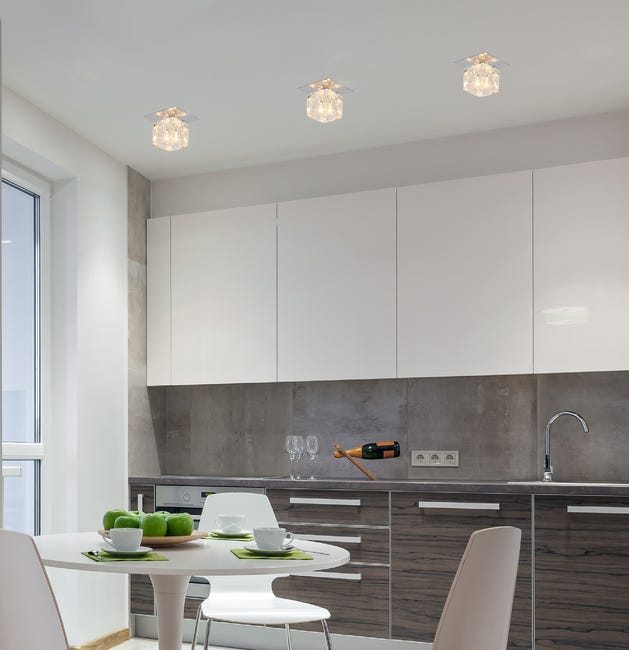 Oprawa stropowa natynkowa KRYSZTAŁ SK-12 chrom G4 CANDELLUX