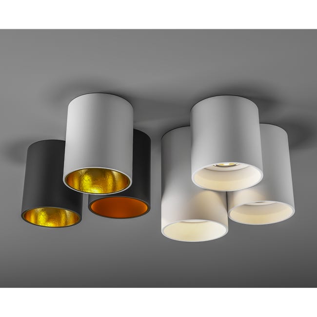 Oprawa stropowa natynkowa POLASSO czarno-złota LED EGLO