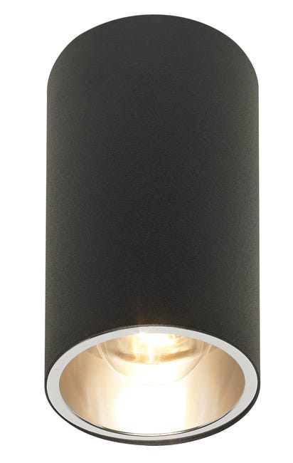 Oprawa stropowa natynkowa TYBER 1 czarna E27 PREZENT