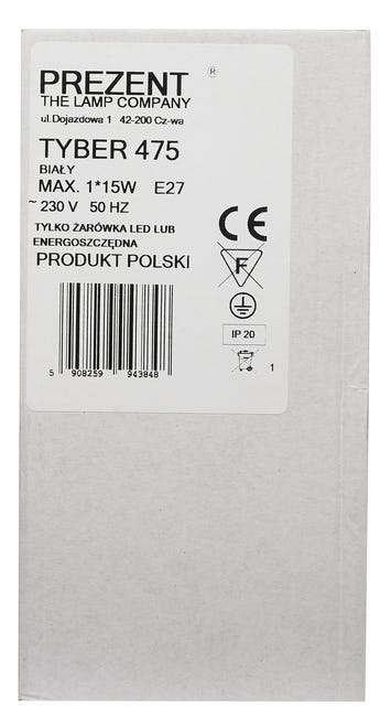 Oprawa stropowa natynkowa TYBER 1 czarna E27 PREZENT