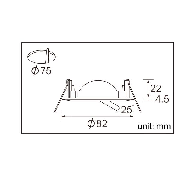 Oprawa stropowa oczko Clane nikiel GU10 Inspire