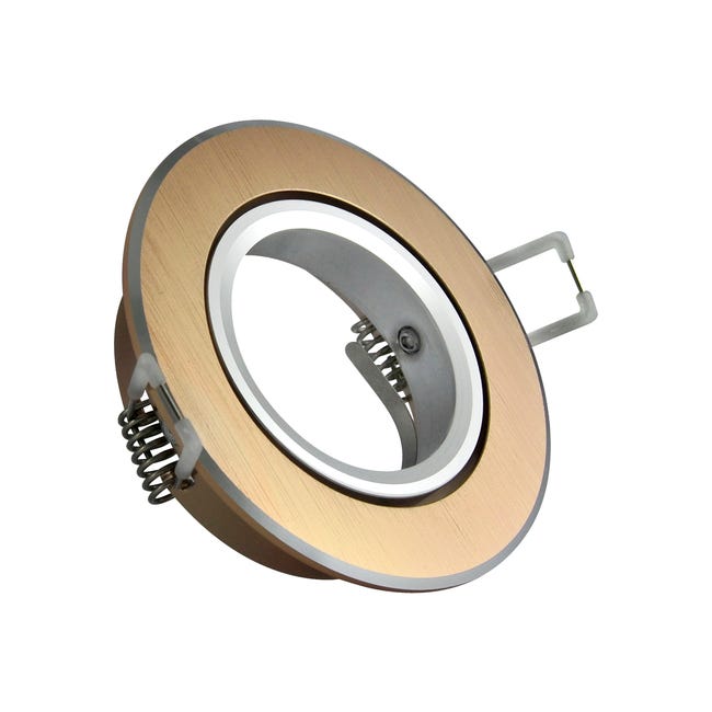 Oprawa stropowa oczko EAST OPAL złota okrągła GU10 POLUX