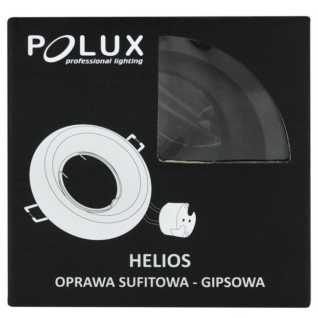 Oprawa stropowa oczko HELIOS czarna GU5.3 POLUX