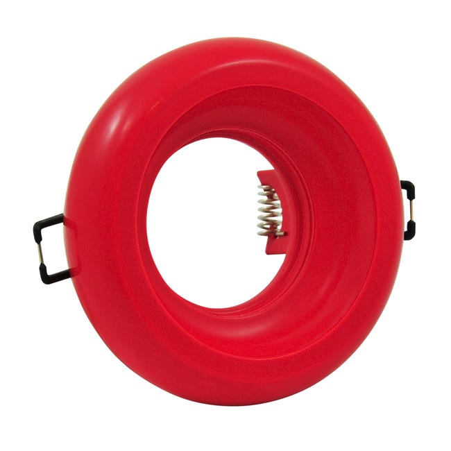 Oprawa stropowa oczko HELIOS gipsowe czerwone MR16 POLUX