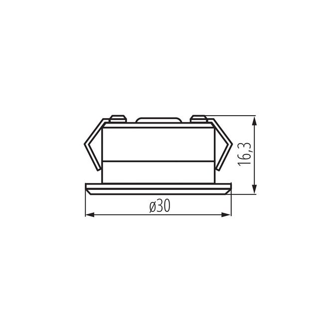 Oprawa stropowa oczko IMBER IP65 srebrna LED CW KANLUX