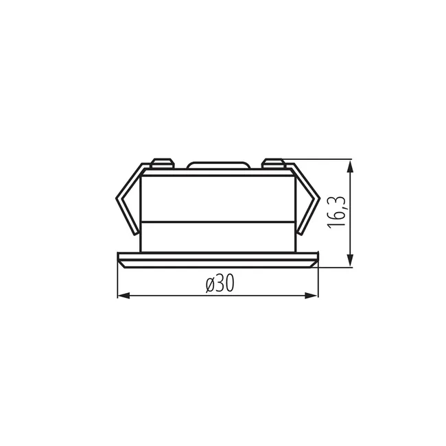 Oprawa stropowa oczko IMBER IP65 srebrna LED NW KANLUX