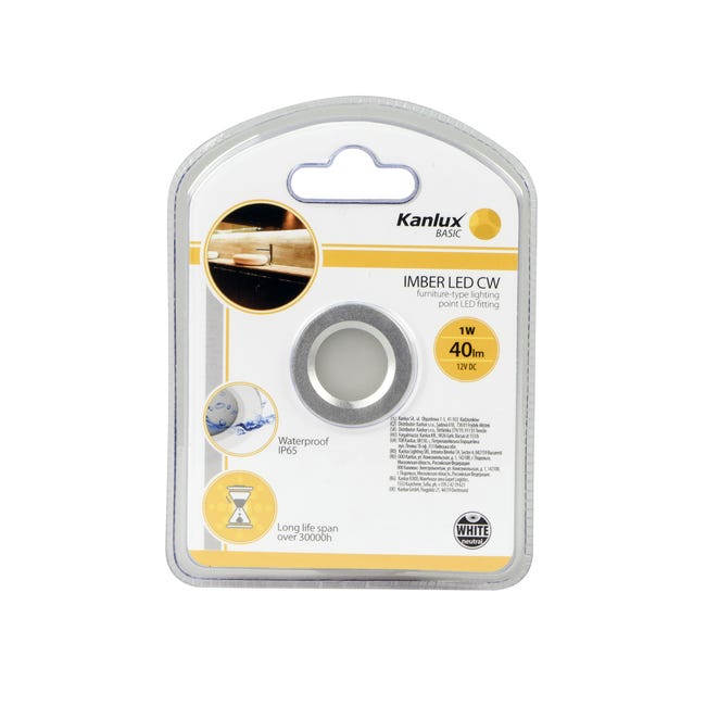 Oprawa stropowa oczko IMBER IP65 srebrna LED NW KANLUX