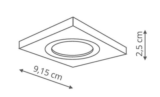 Oprawa stropowa oczko METIS IP20 biała GU10 LIGHT PRESTIGE