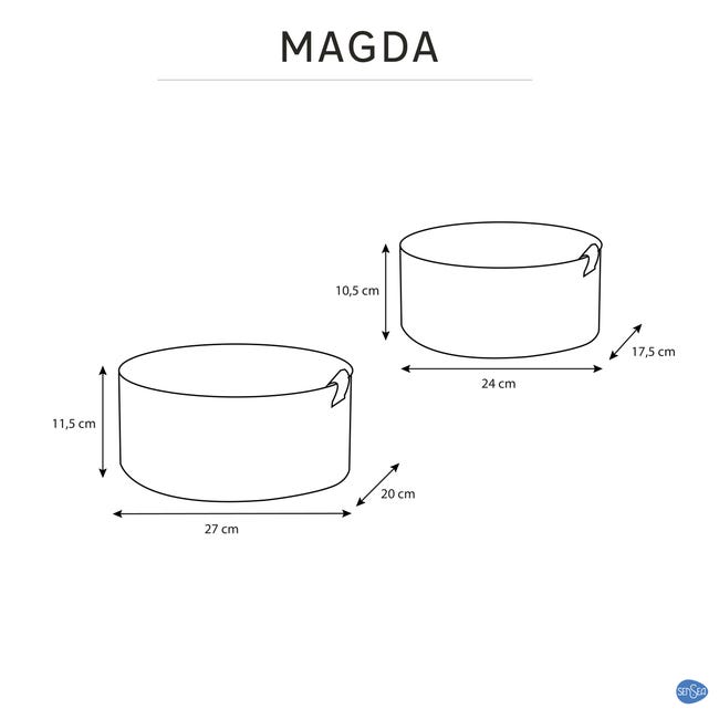 Organizer łazienkowy Magda 2 szt. Sensea