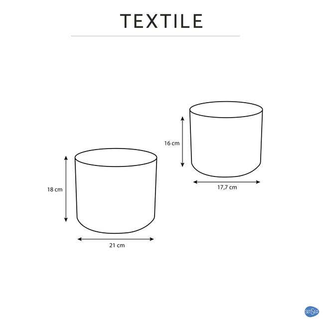Organizer łazienkowy Textile 2 szt.Sensea