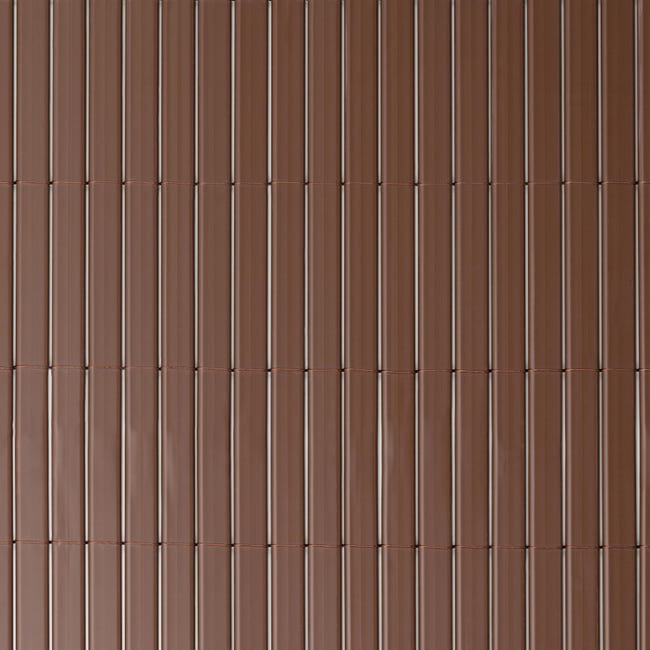 Osłona balkonowa PVC 1.5x5 m brązowa Naterial