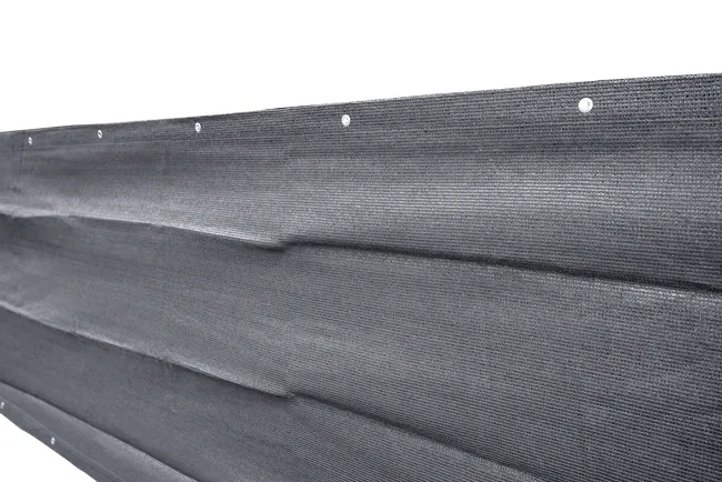 Osłona balkonowa oczkowana Deco 0.8x5 m 180g/m2 grafit Lustan