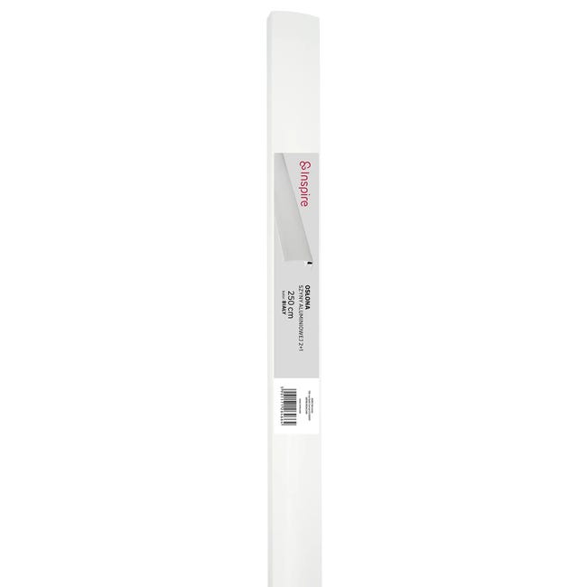 Osłona szyny sufitowej aluminiowej uniwersalnej 300 cm biała 50 mm Inspire