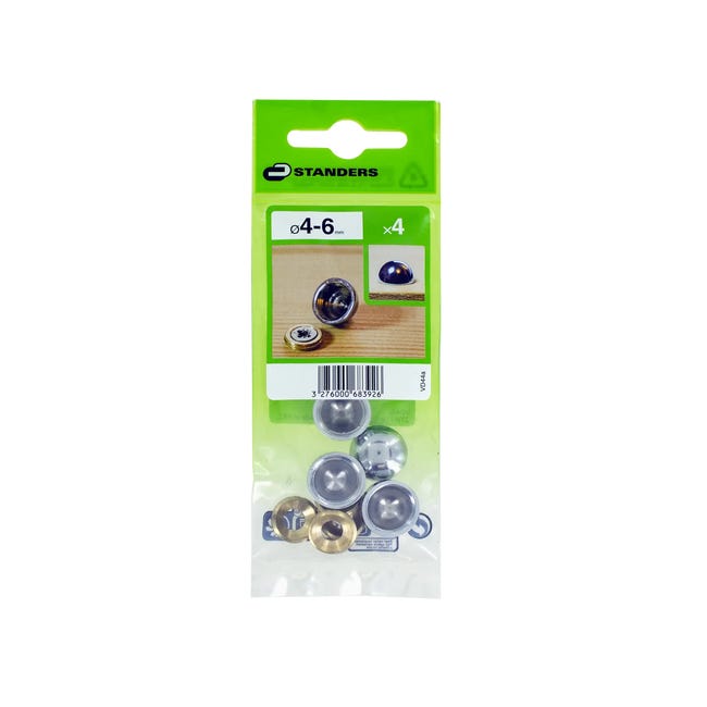 Osłona śruby 15 mm chrom 4 szt. Standers