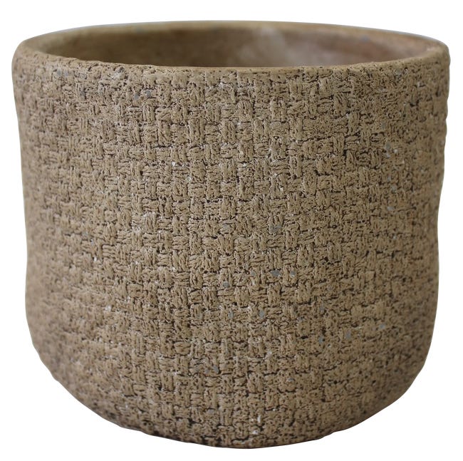 Osłonka doniczki cementowa Per 14cm beżowa Splendid