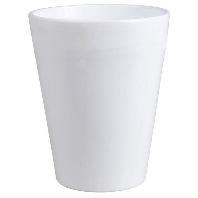 Osłonka doniczki ceramiczna Calypso 13cm biała Cermax