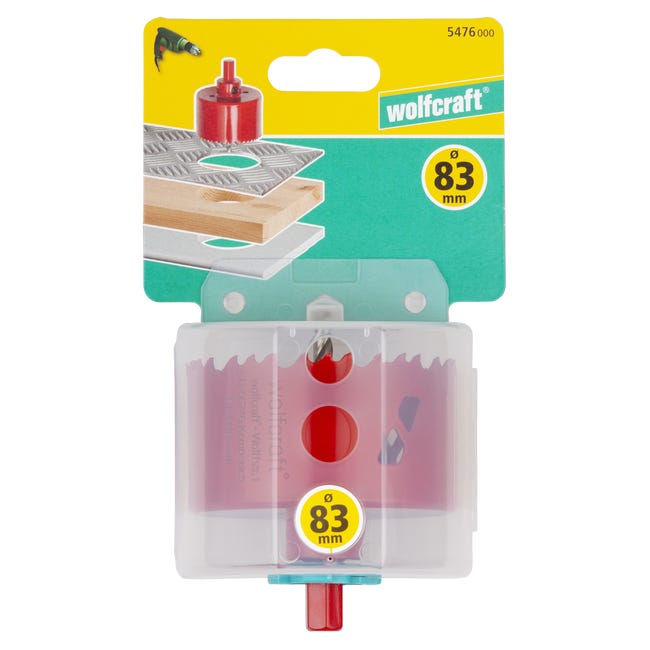 Otwornica Bi-Metal 83 mm plus wiertło HSS 5476000 Wolfcraft
