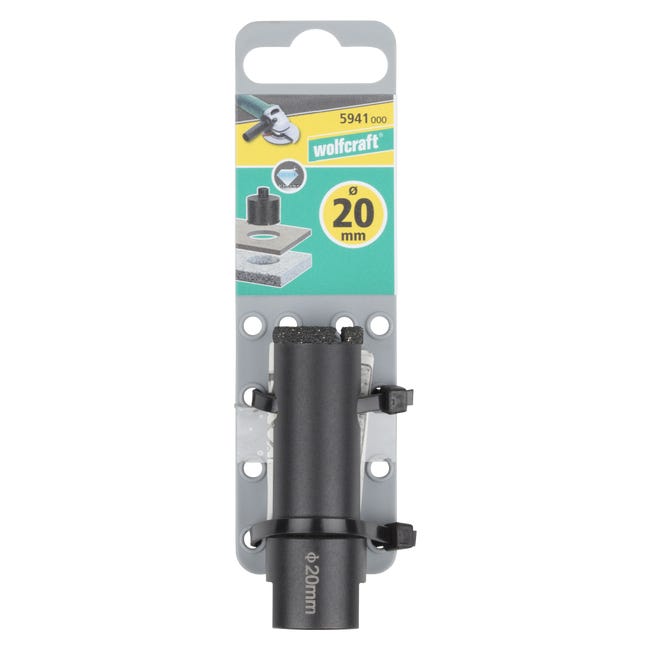Otwornica DIAMENTOWA 20 mm M14 do SZLIFIERKI KĄTOWEJ 5941000 Ceramic WOLFCRAFT