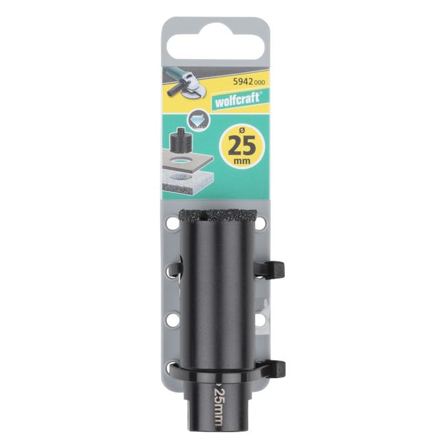 Otwornica DIAMENTOWA 25 mm M14 do SZLIFIERKI KĄTOWEJ 5942000 Ceramic WOLFCRAFT