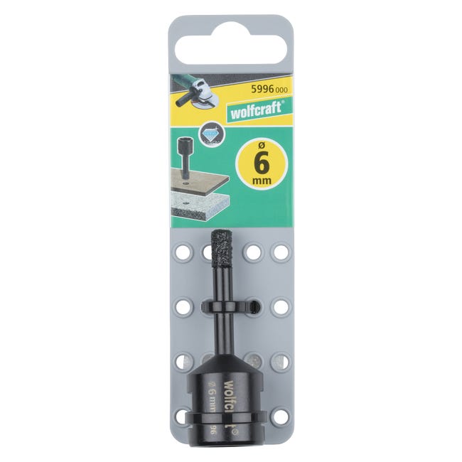 Otwornica diamentowa 6 mm M14 do SZLIFIERKI KĄTOWEJ 5996000 Ceramic WOLFCRAFT