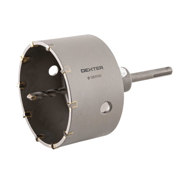 Otwornica do betonu SDS+ 105 mm + trzpień DEXTER