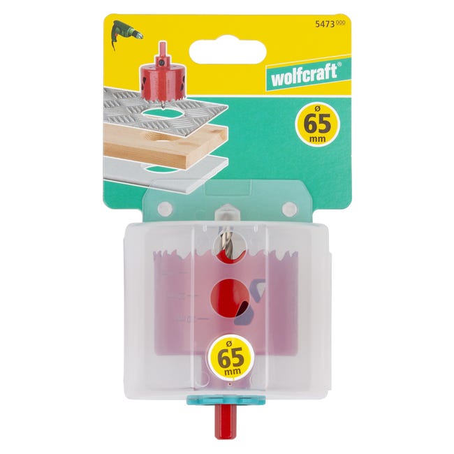 Otwornica do metalu 65 mm z wiertłem HSS 5473000 WOLFCRAFT