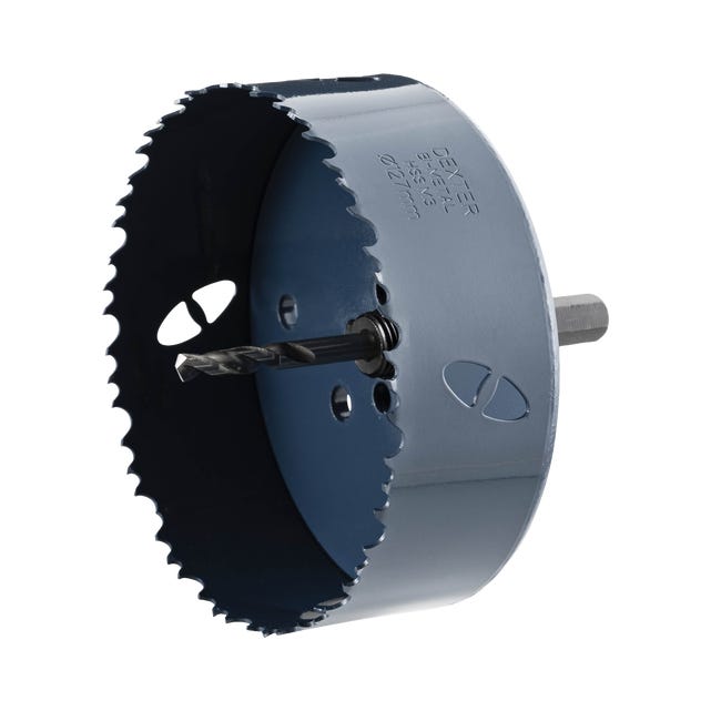 Otwornica do metalu HSS 127 mm + wiertło centrujące i trzpień DEXTER