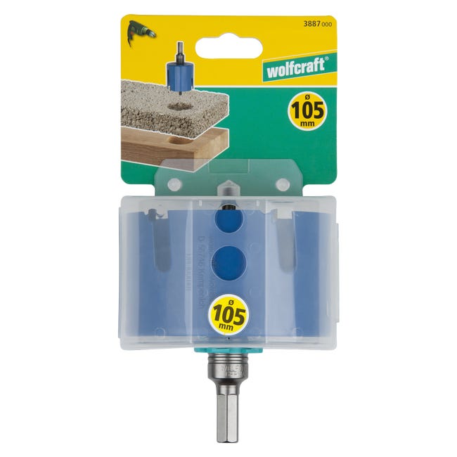 Otwornica uniwersalna HEX 105 mm 3887000 WOLFCRAFT