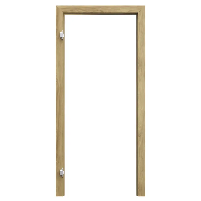 Ościeżnica regulowana kompletna bezprzylgowa 80 lewa Hikora naturalna zakres 120-140 mm Porta